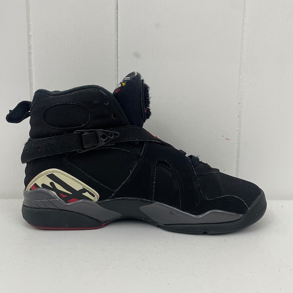 Air Jordan Retro VIII 8 Playoffs 305368-061 Black Red GS Size 5Y No Box - Picture 7 of 9